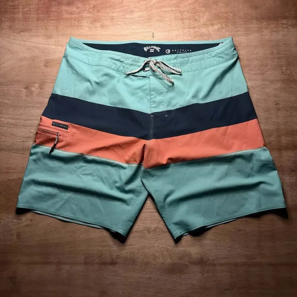 Billabong Recycler Airlite 34 Colorblock Board Shorts Swim Trunks Surf